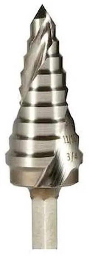 UNIBOR 06X3/4KOIMP 1/4in-1.1/8in Knock-Out   Multicut Impact Shank Step Drill