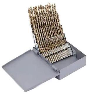 DRILL AMERICA DWD60J-CO-SET 60 Piece Cobalt Jobber Length Drill Bit Set, No