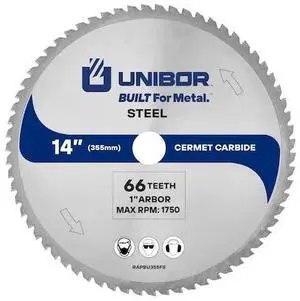 UNIBOR RAPBU355FS 14" Cermet Steel Blade