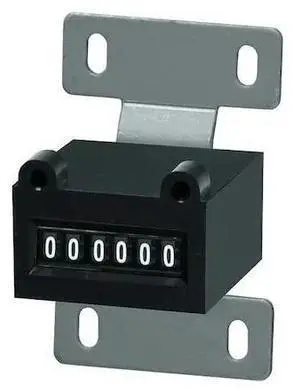 DAYTON 32UJ98 Counter,6 Digit,Base Mount,115VAC