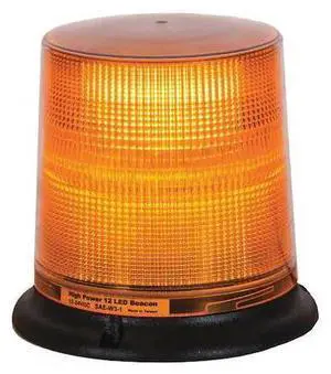 BUYERS PRODUCTS SL696A 6.5"by 6.5"Amber LED Beacon Light w/ Tall Lens