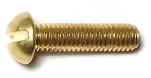 MIDWEST FASTENER 61453 #10-32 x 3/4 in Slotted Round Machine Screw, Plain
