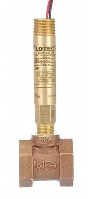 DWYER INSTRUMENTS V6EPB-B-S-1-B Mini-size flow switch, brass upper and lower