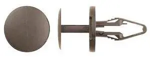ZORO SELECT 10369PK Push-In Rivet, Dome Head, 6.5 mm Dia., 20 mm L, Nylon Body,
