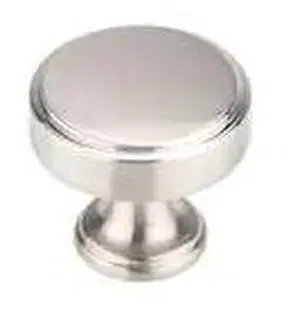 RICHELIEU 688440195 1 9/16 in (40 mm) Brushed Nickel Transitional Cabinet Knob