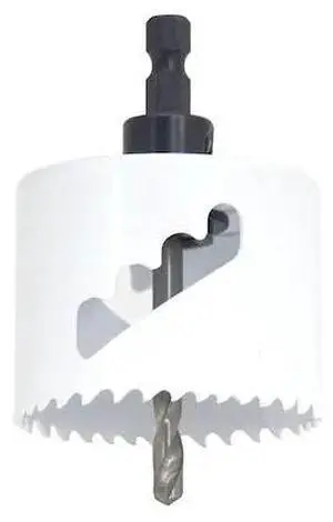 RICHELIEU 963261 3 3/8-inch (86 mm) Bi-Metal Hole Saw with Mandrel and Pilot