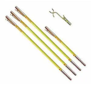 JAMESON FG-6-3W FG Series Fiberglass Pole Set with Wire Raiser, 21ft.