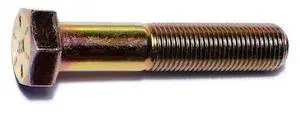 MIDWEST FASTENER 63026 Grade 8, 1/2"-20 Hex Head Cap Screw, Zinc Yellow Steel,