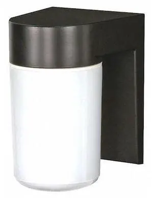 NUVO SF77-137 1 Light 8 in. Utility Wall Mount With White Glass Cylinder B