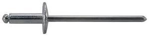 MIDWEST FASTENER 53950 Blind Rivet, Dome Head, 1/8 in Dia., 3/16 in L, Aluminum