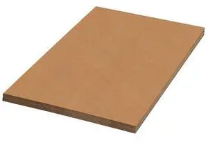 PARTNERS BRAND SP2424DW Double Wall Corrugated Sheets, 24 in Inside Lg, 24 in