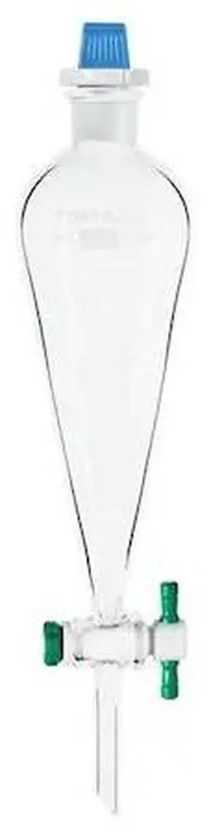 ZORO SELECT CG-1747-05 Separatory Funnel,500mL,
