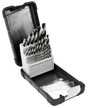 RICHELIEU 241040 (29-Piece) High-Speed Steel Drill Bit Set with Reduced Shank