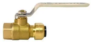 APOLLO FSBBV12F 1/2 in. Brass Push-to-Connect x Female Pipe Thread Ball Valve
