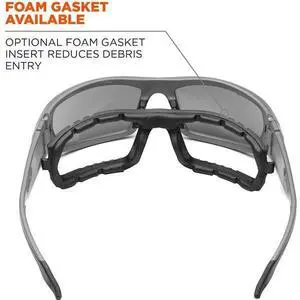 ERGODYNE ODIN-PZ Odin, Safety Glasses Anti-Scratch, Smoke Lens