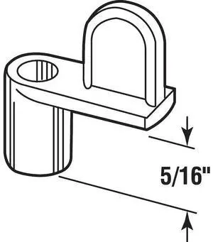 PRIME-LINE PL 14465 Diecast Screen Clip, 5 in., Black, PK100