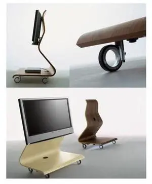 RICHELIEU 8088128140 Rotola Series Design Caster, Swivel with Brake, with