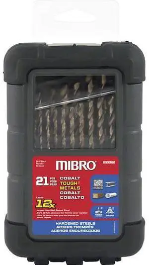 RICHELIEU 203380 (21-Piece) Cobalt Steel Drill Bit Set