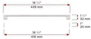 RICHELIEU BP527416195 Avellino Collection 16 3/8 in (416 mm) Center-to-Center