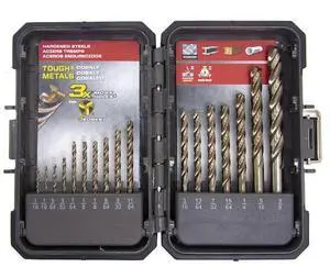 RICHELIEU 492261 (17-Piece) Cobalt Tri-Bore Drill Bit Set