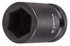 VEGA 320161 Impact Socket Std Length,1/2 Sq Dr 1-1/4
