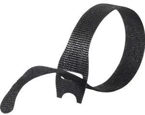 VELCRO BRAND 95172 Cable Tie Strap, 8 in L, 2 in Max Bundle Dia., Black, Nylon,