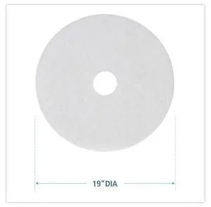 Premiere Pads PAD 4019 WHI Std Flr Polish Pad 19 In white 5