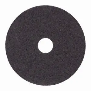 BOARDWALK BWK4015BLA Stripping Floor Pads, 15" Diameter, Black, PK5