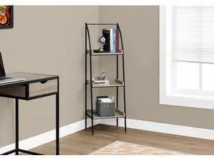 MONARCH SPECIALTIES I 7228 Bookshelf, Bookcase, Etagere, Corner, 3 Tier, 48"H,