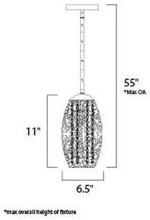 MAXIM LIGHTING 24153CGOI Arabesque 1-Light 6.5" Wide Oil Rubbed Bronze Pendant MAXIM LIGHTING 24153CGOI Arabesque 1-Light 6.5" Wide Oil Rubbed Bronze Pendant