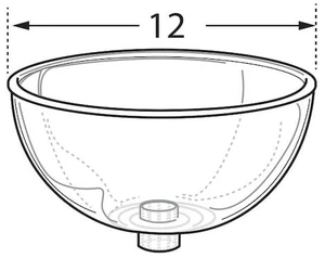 AZAR DISPLAYS 700922 Clear Plastic Bowl 12" Dia. x 6" Deep AZAR DISPLAYS 700922 Clear Plastic Bowl 12" Dia. x 6" Deep