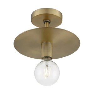 NUVO 60/7244 Fixture, Semi Flush, 1-Lght, Incandescent, 60W, 120V, A19, Medium NUVO 60/7244 Fixture, Semi Flush, 1-Lght, Incandescent, 60W, 120V, A19, Medium