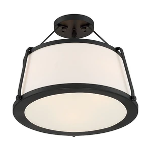 NUVO 60/6998 Fixture, Semi Flush, 3-Lght, Incandescent, 60W, 120V, A19, Medium NUVO 60/6998 Fixture, Semi Flush, 3-Lght, Incandescent, 60W, 120V, A19, Medium