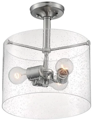 NUVO 60/7188 Fixture, Semi Flush, 3-Lght, Incandescent, 60W, 120V, A19, Medium NUVO 60/7188 Fixture, Semi Flush, 3-Lght, Incandescent, 60W, 120V, A19, Medium
