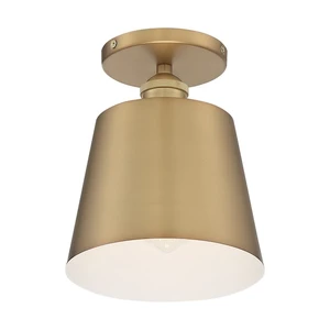 NUVO 60/7321 Fixture, Semi Flush, 1-Lght, Incandescent, 100W, 120V, A19, Medium NUVO 60/7321 Fixture, Semi Flush, 1-Lght, Incandescent, 100W, 120V, A19, Medium
