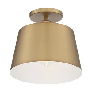 NUVO 60/7322 Fixture, Semi Flush, 1-Lght, Incandescent, 100W, 120V, A19, Medium NUVO 60/7322 Fixture, Semi Flush, 1-Lght, Incandescent, 100W, 120V, A19, Medium