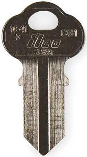 KABA ILCO 1041G-CG1 Key Blank,Brass,Chicago Lock,PK10