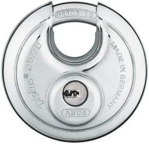 Diskus Padlock with Dimple Key, Silver