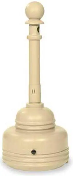 EAGLE 1206BEIGE Cigarette Receptacle,1-1/4 gal.,Tan