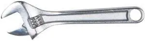 WESTWARD 1NYA4 Adj. Wrench,10",1-5/16" Cap.,Chrome