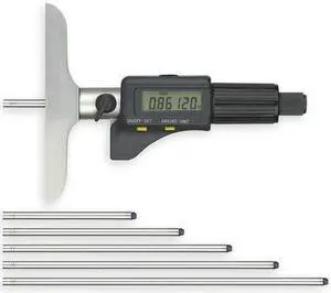WESTWARD 4KY22 Depth Micrometer,0 to 6",Electronic