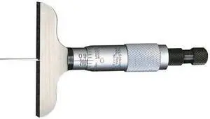 STARRETT 449AZ-3R Depth Micrometer,Non-Rotating,0-3"