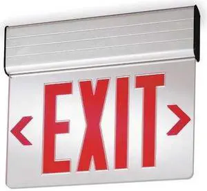LITHONIA LIGHTING EDGRNY 2 R EL ACUITY LITHONIA Aluminum LED Exit Sign/Battery