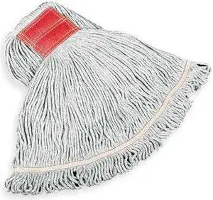 RUBBERMAID COMMERCIAL FGC15306WH00 5in String Wet Mop, 20oz Dry Wt, Side Gate