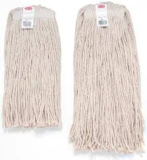 RUBBERMAID FGV11600WH00 Value Pro 100% Post Industrial Cotton Wet Mop, White