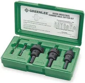 Greenlee 635 5-Piece Carbide Tipped Hole Cutter Kit