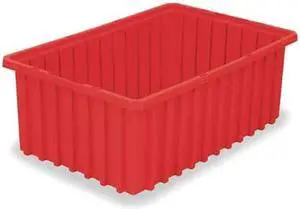 AKRO-MILS 33228RED Red Divider Box 22 3/8 in x 17 3/8 in x 8 in H, 1 PK