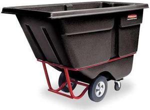 RUBBERMAID FG131500BLA Tilt Truck,Standard,1 cu. yd.,Black