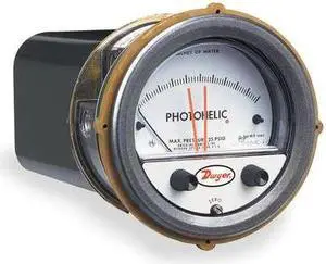 DWYER INSTRUMENTS A3000-0 Pressure Gauge,0 to 0.5 In H2O