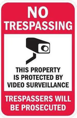 LYLE T1-1074-HI_12x18 Property Sign,No Trespass,18 x 12 In